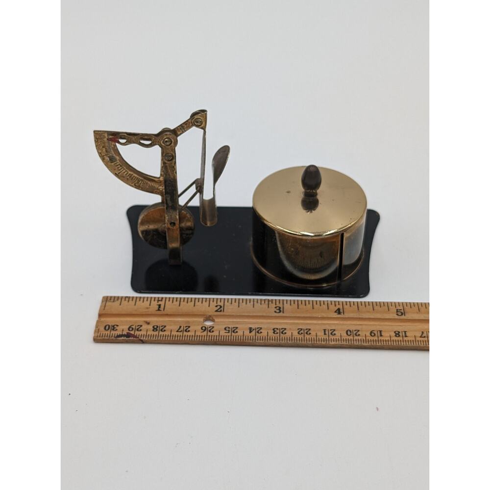 Vintage Brass Postal Scale Made In Japan - Picture 9 of 9